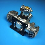 New DLE Engine DLE-40cc Twin Gasoline W/ Electronic Ignition for RC Plane Twin Gasoline RC Plane